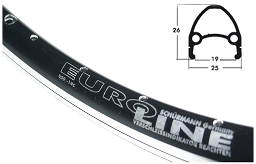 Felge 28x1.1-2.4 Al/Eurol.sw 36L VL8,5