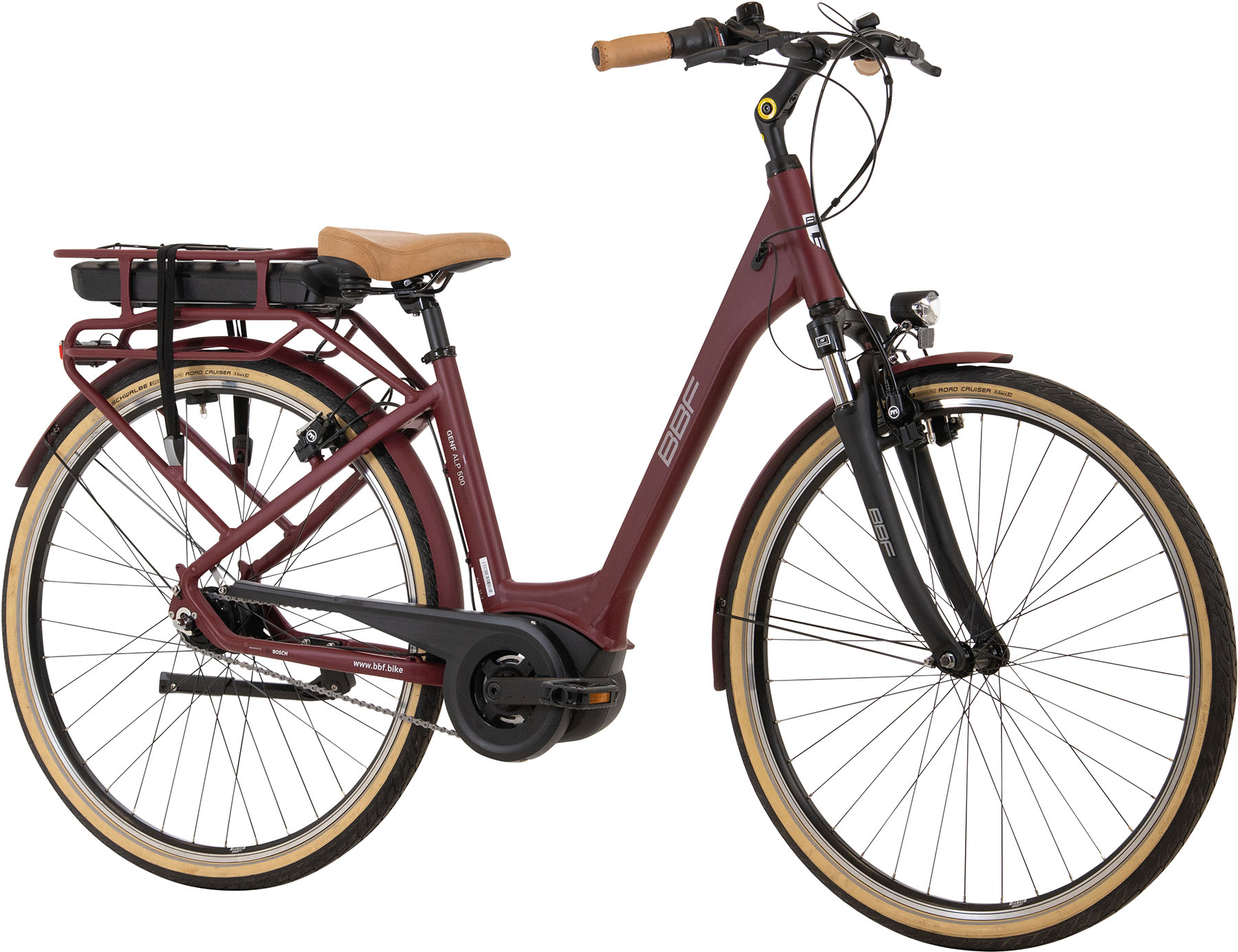E-Bike D 28 BF6/Genf Retro ALP500/AlW/HS11/FG/N7/49bordeaux-matt
