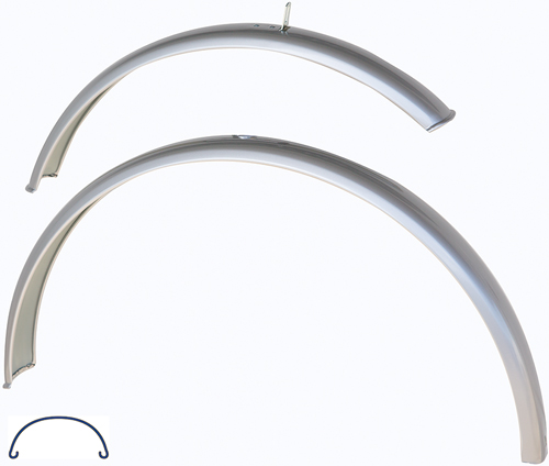Schutzblech-Set 28" BÜ 550 lang si o.Str.