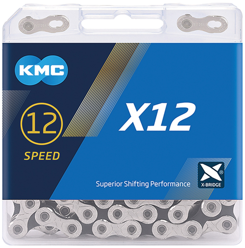 Kette KMC 1/2x11/128 X12 126Gl. si-sw 12f
