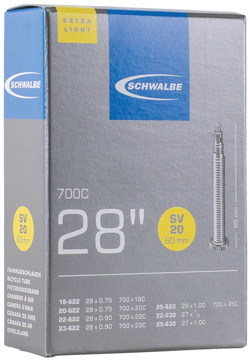 Schlauch 700x18-25C S SV20 60mm light