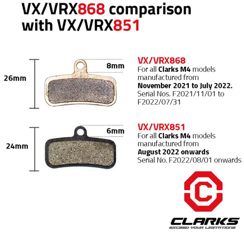 Disc Br.Pad CL M4,Shi Saint M810-820