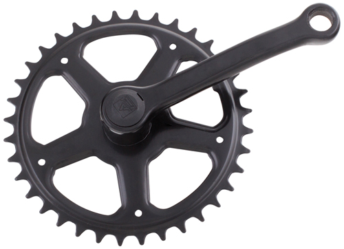 Kurbelgarnitur 1f 125-36Z Sleek Stahl sw