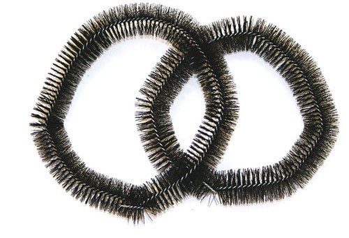 Nabenputzring groß ND/7-9G sw Bürste