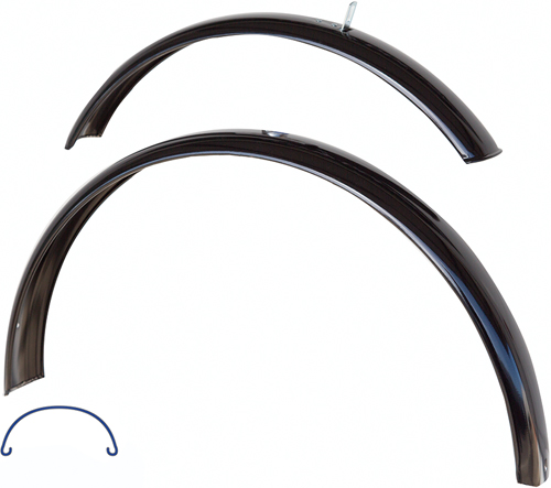 Schutzblech-Set 20" BÜ 550 lang sw o.Str.