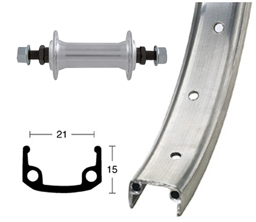 Vorderrad 28x1.75 Alu/si/Alu/VA/si/Ni