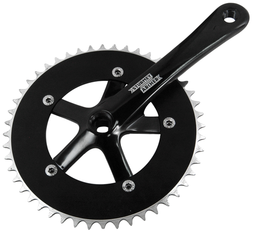 Kurbelgarnitur 1f 170-48Z S.Race Track Alu/Alu sw