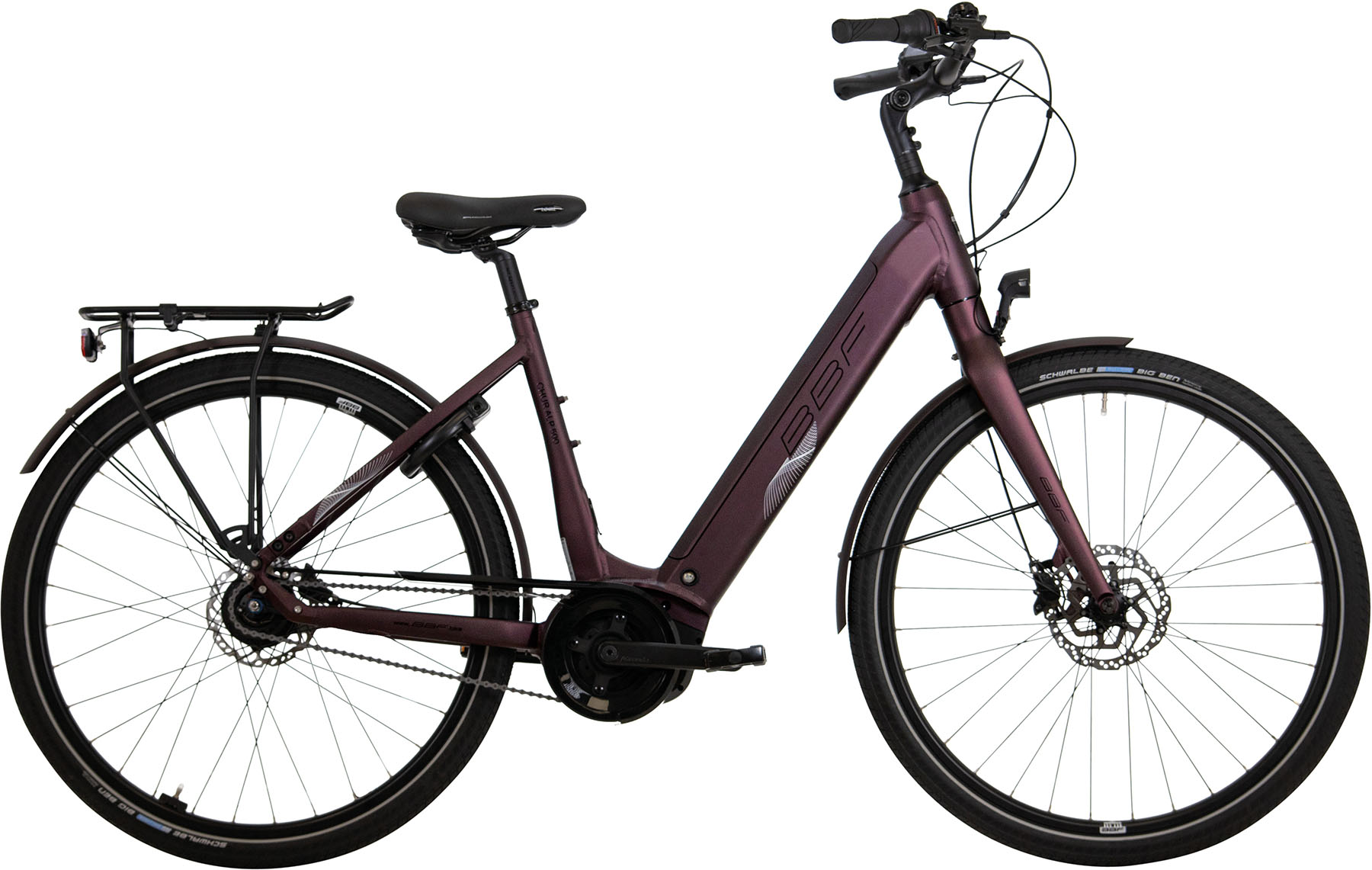 E-Bike D 28 BF8/Chur ALP500/AlW/Di/N8-Di/50bordeaux-matt