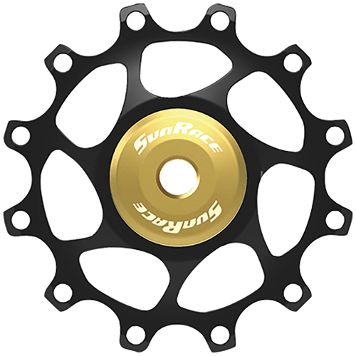 Schaltrolle SunRace Alu 12Zä. 9-11f. sw