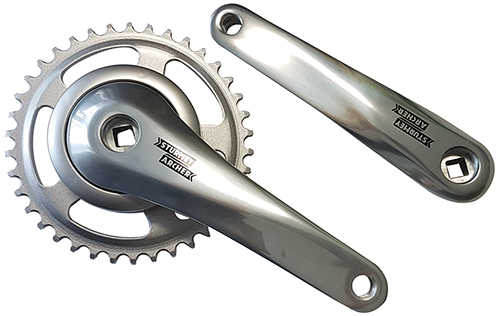 Kurbelgarnitur 1f 170-38Z S.Race Alu/St si Disc