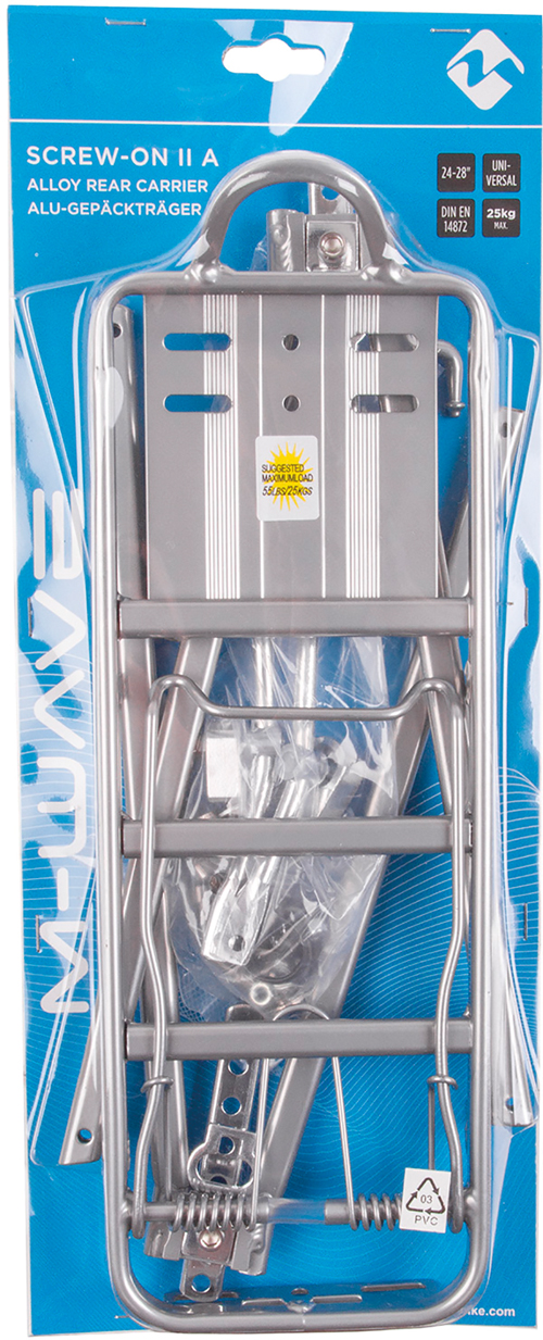 Gepäckträger 24"-28" Alu V-Strebe si m.Fe-Kl.