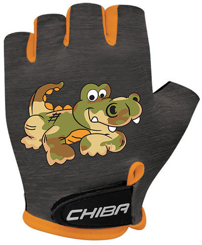 Handsch.CHI KID3 Gr.M/5 Crocodile sw-or