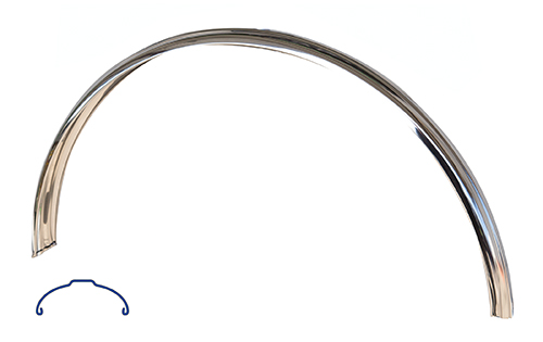 Schutzblech-Set 28" BÜ 544 Niro si o.Str.