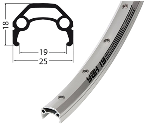Felge 28x1.1-2.4 Al/Yak19 si geö 36L VL8,5